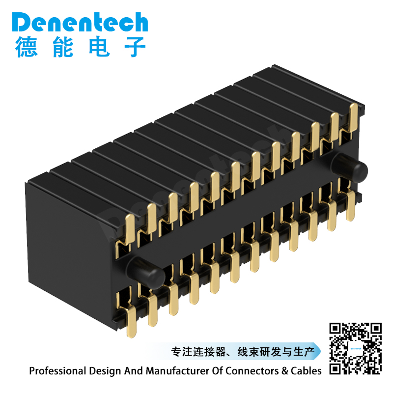 Denentech factory directly supply 1.27MM H5.7MM dual row straight SMT  female header